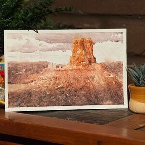 Original Watercolor Painting Mesa 12 x 8